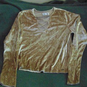 Hollister Velour Top